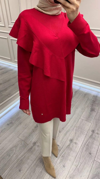 Ghisa 26KOBTNK4206 Kırmızı Tunik