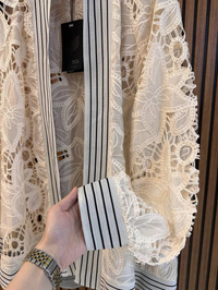 Ghisa 3610H3265 Ekru Brode Detaylı Hırka