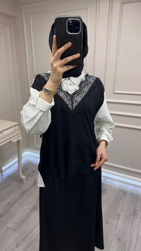 Ghisa 3610T4315 Ekru Dantel Detaylı Tunik