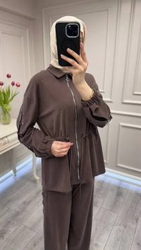 Ghisa 3610T9154 Kahve Kuş Gözü Detaylı Takım