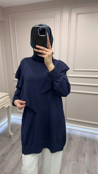 Ghisa 3620T4325 Lacivert Merserize Tunik