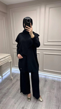 Ghisa 3620T4325 Siyah Merserize Tunik