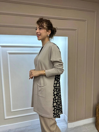 Ghisa 3YÖRHRK3641 Bej Puantiyeli Hırka