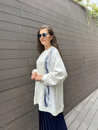 Ghisa 4KGSTNK4386 Ekru Payet Detaylı Tunik