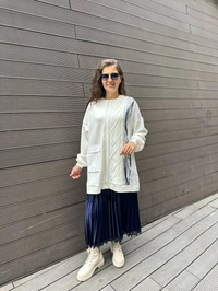 Ghisa 4KGSTNK4386 Ekru Payet Detaylı Tunik
