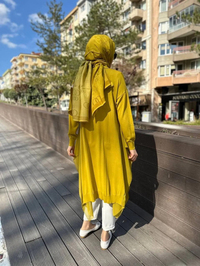 Ghisa 4KOBHRK3669 Asit Yanları Şifon Kumaşlı Triko Hırka