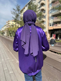 Ghisa 4YGSCKT3685 Mor Taş Süslemeli Ceket