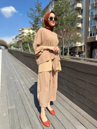 Ghisa 4YGSTKM4202 Camel İkili Takım