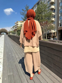 Ghisa 4YGSTKM4202 Camel İkili Takım