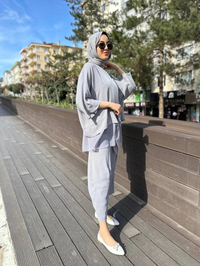 Ghisa 4YGSTKM4202 Gri İkili Takım