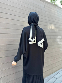 Ghisa 4YGSTNK4451 Siyah Taş Detaylı Tunik