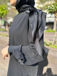 Ghisa 4YGSTNK4481 Siyah Kolu Fırfırlı Tunik