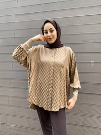Ghisa 4YGSTNK4511 Camel Yakası Ribanalı Tunik