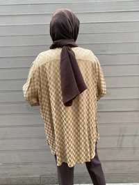 Ghisa 4YGSTNK4511 Camel Yakası Ribanalı Tunik