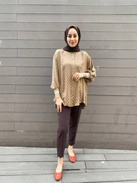 Ghisa 4YGSTNK4511 Camel Yakası Ribanalı Tunik