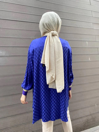 Ghisa 4YGSTNK4511 Mor Yakası Ribanalı Tunik