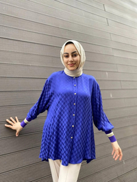 Ghisa 4YGSTNK4511 Mor Yakası Ribanalı Tunik