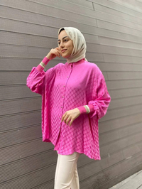 Ghisa 4YGSTNK4511 Pembe Yakası Ribanalı Tunik