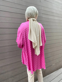 Ghisa 4YGSTNK4511 Pembe Yakası Ribanalı Tunik