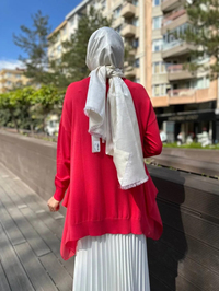Ghisa 4YOBTNK4436 Coral Yanları Şifonlu Kısa Tunik