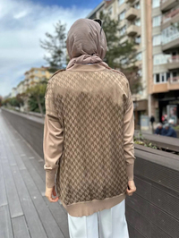 Ghisa 4YÖRHRK3603 Camel Yaka Detaylı Hırka