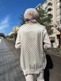 Ghisa 4YÖRHRK3603 Taş Yaka Detaylı Hırka