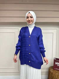 Ghisa 4YÖRHRK3820 Mor Hırka