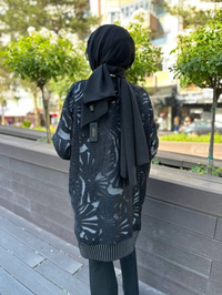 Ghisa 4YÖRHRK3865 Siyah Organze Hırka