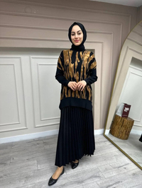 Ghisa 4YÖRTNK4200B Camel Yırtmaçlı Tunik
