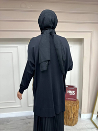 Ghisa 4YÖRTNK4200B Sarı Yırtmaçlı Tunik