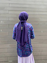Ghisa 4YÖRTNK4584 Lila Benek Detaylı Tunik