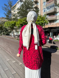 Ghisa 4YÖRTNK4584 Mercan Benek Detaylı Tunik