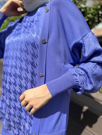 Ghisa 4YÖRTNK4613 Lila Düğme Detaylı Tunik