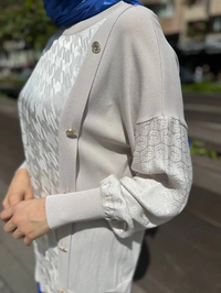 Ghisa 4YÖRTNK4613 Taş Düğme Detaylı Tunik