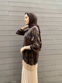 Ghisa 4YÖTNK4585 Haki Triko Detaylı Tunik