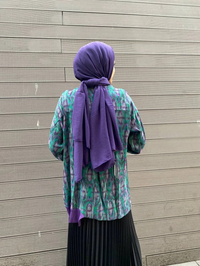 Ghisa 4YÖTNK4585 Yeşil Triko Detaylı Tunik