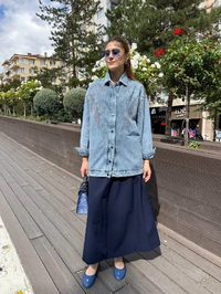 Ghisa 5KGSCKT3743 Mavi Kot Ceket