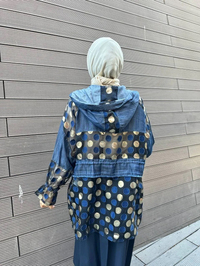 Ghisa 5KGSCKT3889 Lacivert Puantiyeli Ceket