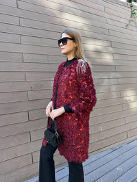 Ghisa 5KGSKAP2662 Bordo Omuz Detaylı Kap