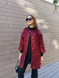 Ghisa 5KGSKAP2662 Bordo Omuz Detaylı Kap