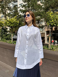 Ghisa 5KGSTNK4673 Beyaz Gömlek Tunik