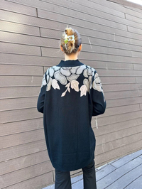 Ghisa 5KKNTNK4664 Siyah Omuzları Detaylı Triko Tunik