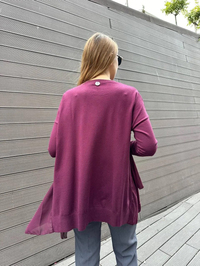 Ghisa 5KOBTNK4436 Bordo Şifon Kumaş Detaylı Tunik