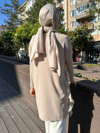 Ghisa 5KOBTNK4689 Taş Tül Detaylı Merserize Tunik
