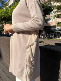 Ghisa 5KOBTNK4689 Taş Tül Detaylı Merserize Tunik