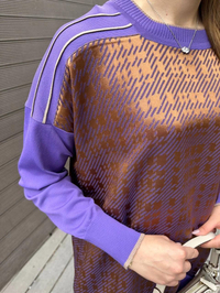 Ghisa 5KÖRTNK4781 Mor Kare Desenli Tunik