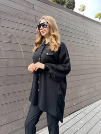 Ghisa 5KÖRTNK4800 Siyah Tunik