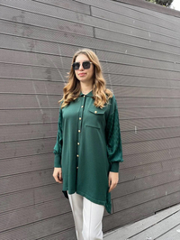 Ghisa 5KÖRTNK4800 Yeşil Tunik