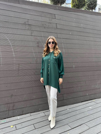 Ghisa 5KÖRTNK4800 Yeşil Tunik