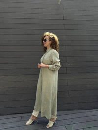 Heddy & Nurcan Çetin 23249 Haki Ara Boy Tunik